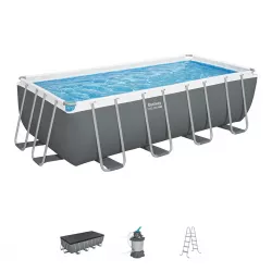 Бассейн каркасный 488x244x122 см с фильтром и аксессуарами BESTWAY 56671