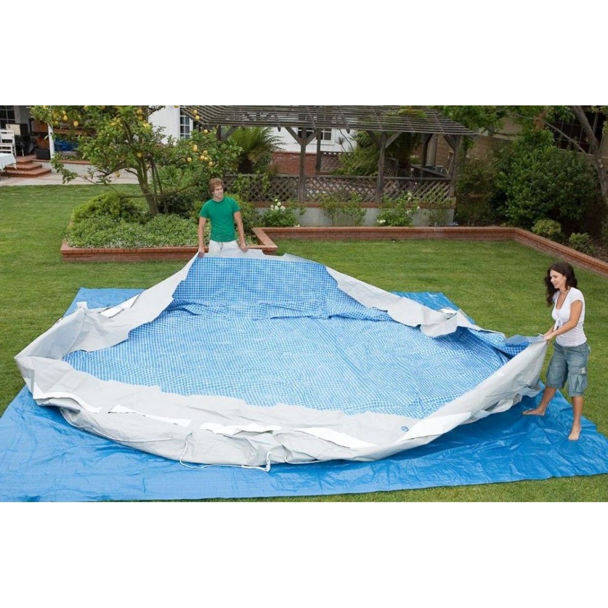 Чашковый пакет 5,49 х 1,22 м для каркасного бассейна Prism Frame INTEX 12468A Чашковый пакет 5,49 х 1,22 м для каркасного бассейна Prism Frame INTEX 12468A